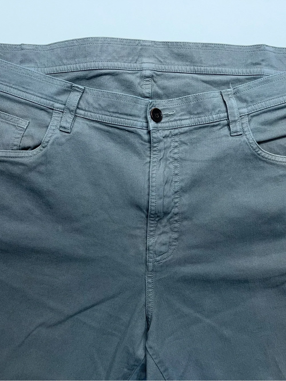 Onward Reserve 5 Pocket Pants Mens Size 38x32 Gray Stretch Preppy 27”Inseam READ